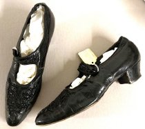 Patent leather shoes, c. 1910